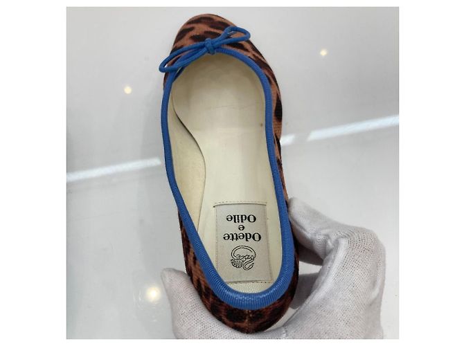 Autre Marque Chaussons de ballet Odette e Odile Leopard Marron - vue 4
