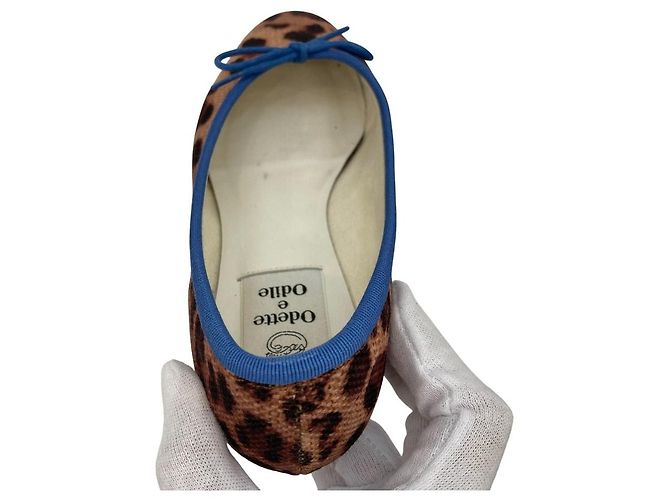 Autre Marque Chaussons de ballet Odette e Odile Leopard Marron - vue 5