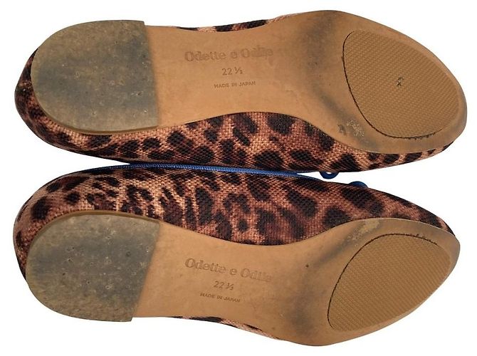 Autre Marque Chaussons de ballet Odette e Odile Leopard Marron - vue 7