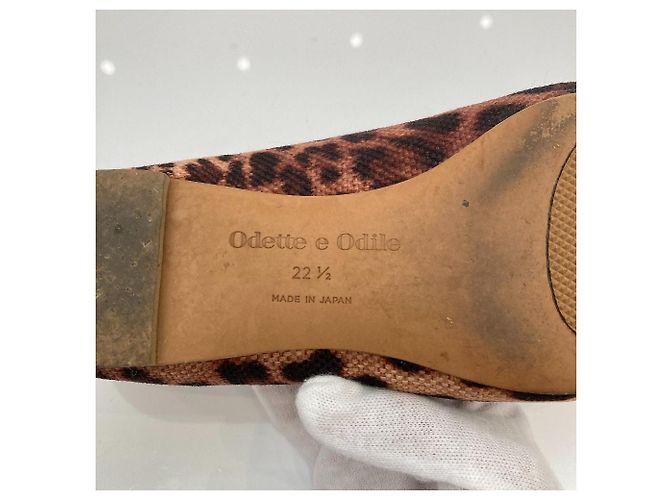 Autre Marque Chaussons de ballet Odette e Odile Leopard Marron - vue 8