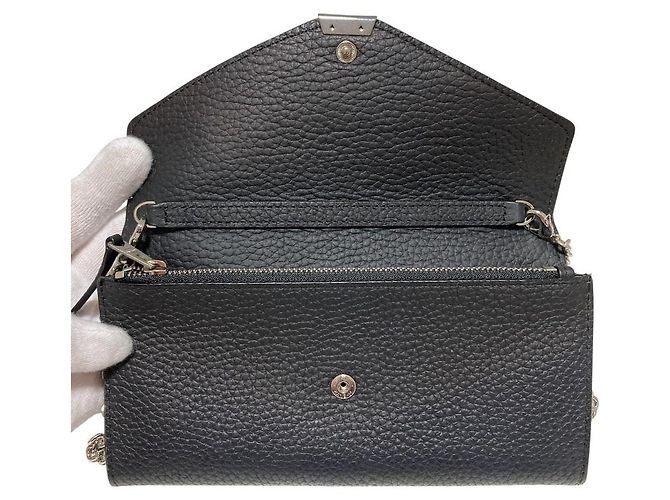 Autre Marque Cartera de cuero All Saints Captain Chain Negro - vista 10