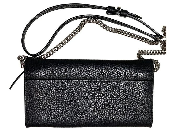 Autre Marque Cartera de cuero All Saints Captain Chain Negro - vista 3
