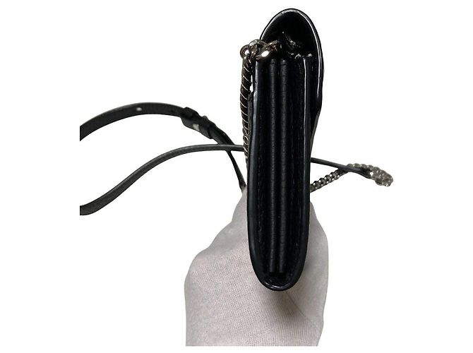 Autre Marque Cartera de cuero All Saints Captain Chain Negro - vista 6