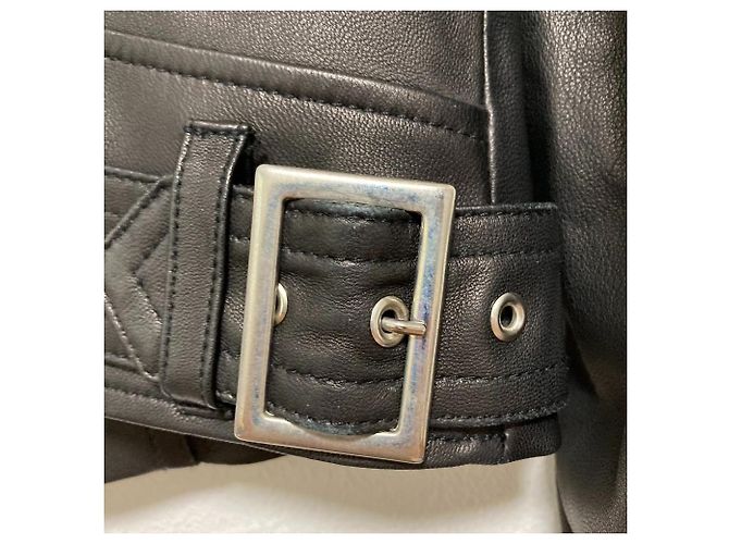 Autre Marque GRACE CONTINENTAL Lederjacke kurz Schwarz - Ansicht 8