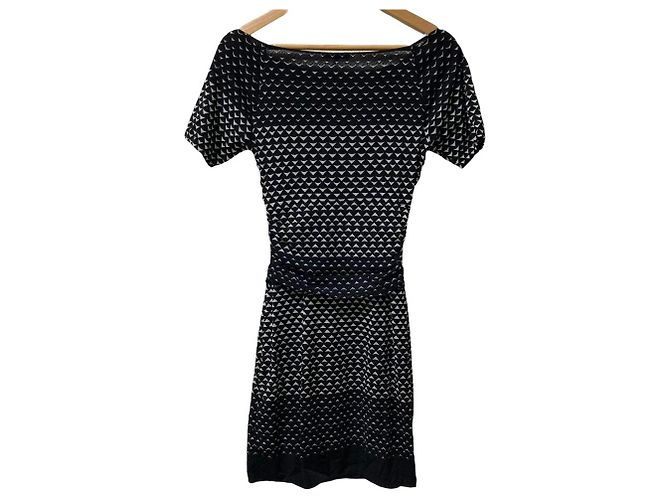 Autre Marque Vestido Power Net VIVIENNE TAM Negro - vista 4