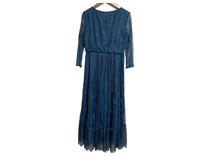 Autre Marque LA MAISON Urban Research Spitzenkleid Blau - Ansicht 2