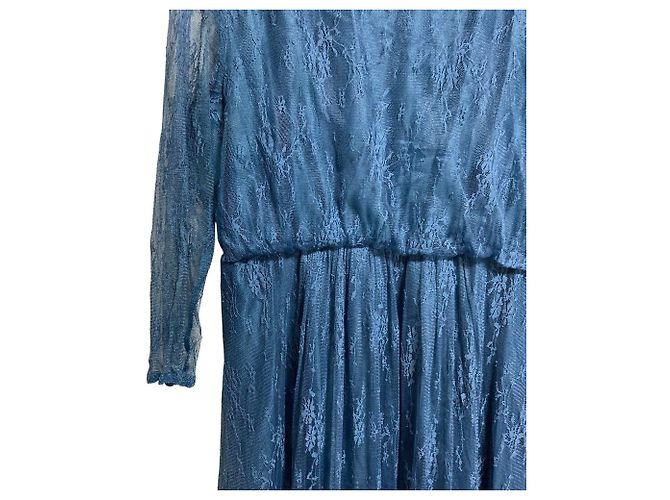 Autre Marque LA MAISON Urban Research Spitzenkleid Blau - Ansicht 3