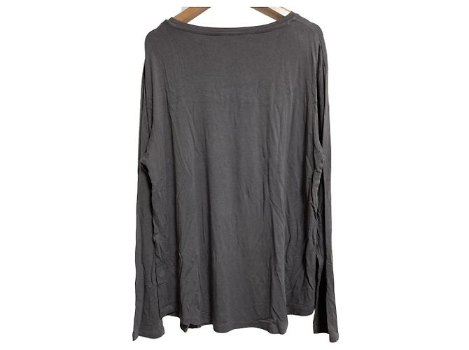Autre Marque Gelato Pique French Rayon Logo Pullover Marrone Grigio antracite - vista 2