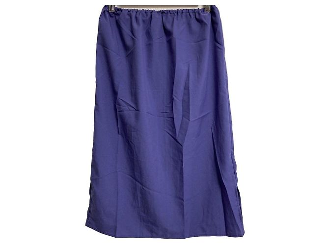 Autre Marque SALON adam et rope KINAN Gonna lunga a coste trasparente Porpora - vista 5