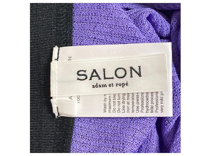 Autre Marque SALON adam et rope KINAN Gonna lunga a coste trasparente Porpora - vista 6