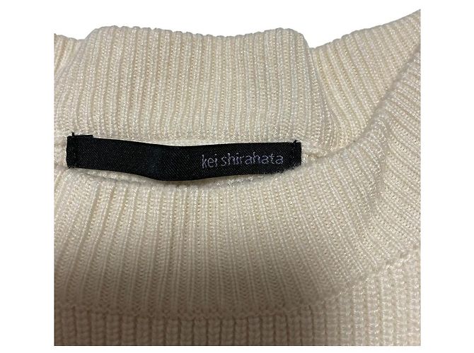 Autre Marque Jersey de punto Kei Shirahata Blanco - vista 6