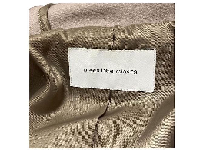 Autre Marque United Arrows green label relaxing Abrigo largo con capucha de lana Castaño - vista 5