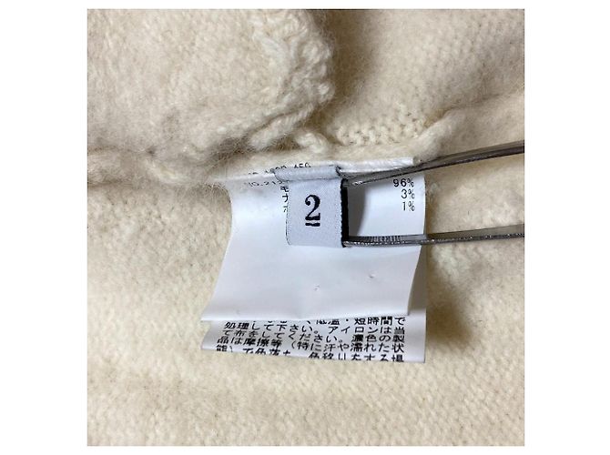 Autre Marque Loulou Willoughby Strick-Hoodie Weiß - Ansicht 4