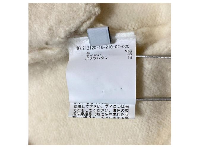 Autre Marque Loulou Willoughby Strick-Hoodie Weiß - Ansicht 5