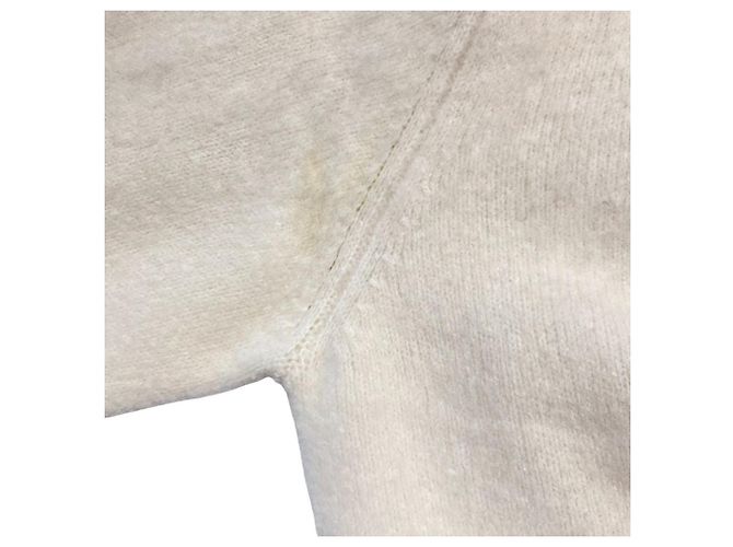 Autre Marque Loulou Willoughby Strick-Hoodie Weiß - Ansicht 7