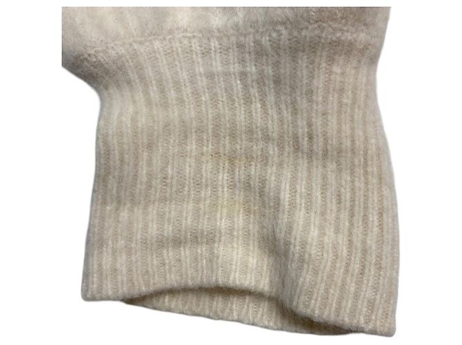 Autre Marque Loulou Willoughby Strick-Hoodie Weiß - Ansicht 8