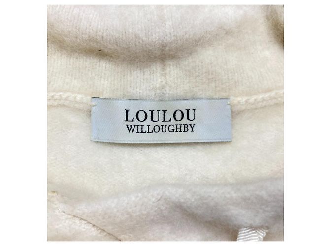 Autre Marque Loulou Willoughby Strick-Hoodie Weiß - Ansicht 9