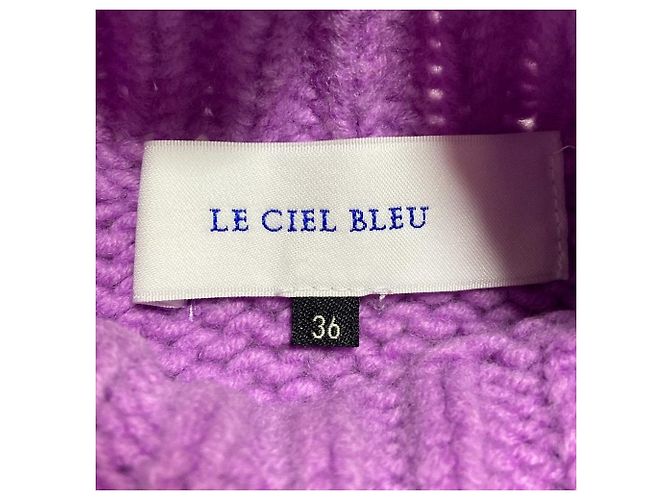 Autre Marque Jersey de punto Low Gauge LE CIEL BLEU Púrpura - vista 4