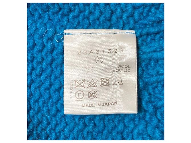 Autre Marque LE CIEL BLEU Low Gauge Strickpullover Blau - Ansicht 4