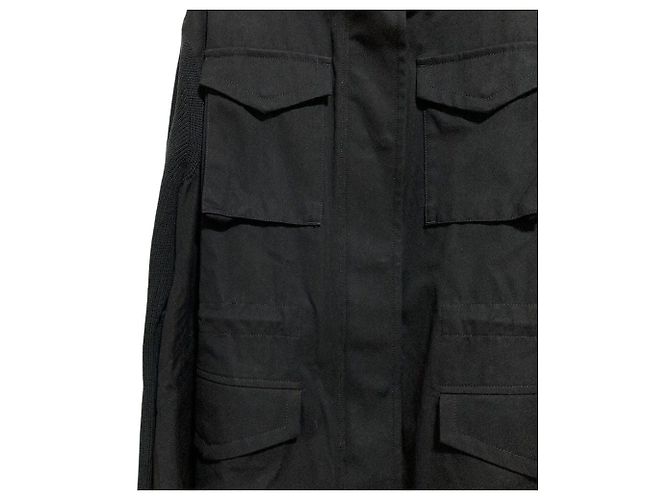 Chaqueta sacai Fabric Combo Jacket Knit Combo Military Jacket Negro - vista 4