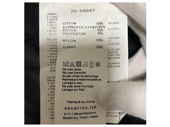 Chaqueta sacai Fabric Combo Jacket Knit Combo Military Jacket Negro - vista 9