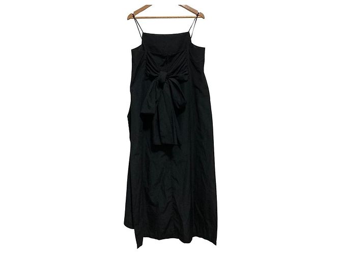 Autre Marque Abito con fiocco posteriore e spalline IIROT Nero - vista 3