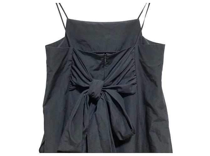 Autre Marque Abito con fiocco posteriore e spalline IIROT Nero - vista 4