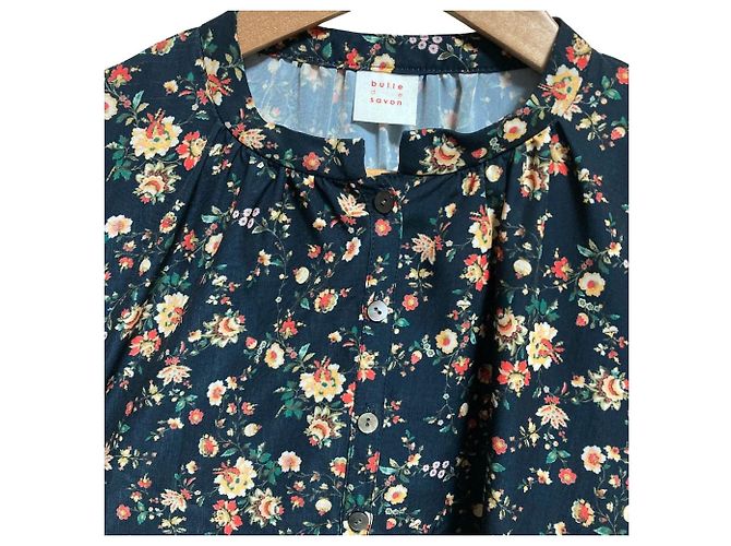 Autre Marque bulle de savon Langes Kleid mit Blumenprint Schwarz - Ansicht 4
