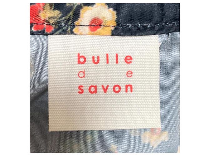 Autre Marque bulle de savon Langes Kleid mit Blumenprint Schwarz - Ansicht 6