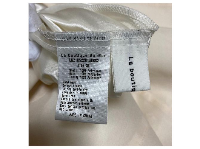 Autre Marque Gonna lunga circolare trasparente La boutique BonBon Bianco Bianco sporco - vista 7