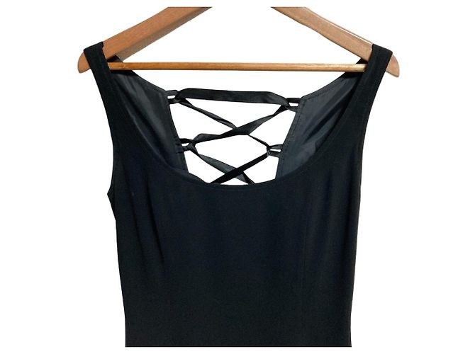 Autre Marque Vestido de encaje JESUS DIAMANTE Negro - vista 3