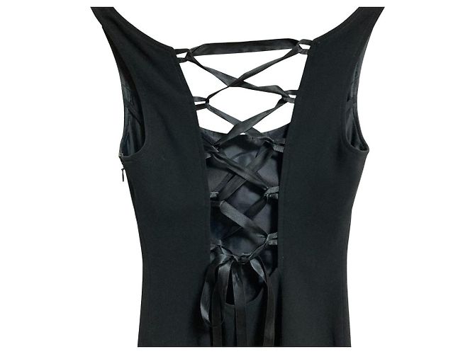 Autre Marque Vestido de encaje JESUS DIAMANTE Negro - vista 4