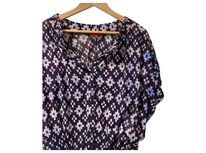 Autre Marque Vestido Docking Power Net VIVIENNE TAM Azul - vista 2