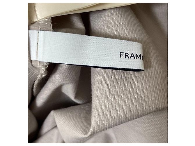 Autre Marque FRAMeWORK 2way Rockenhose aus Leinenmischung Beige - Ansicht 10