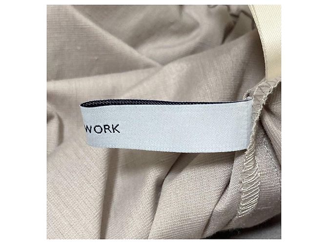 Autre Marque FRAMeWORK 2way Rockenhose aus Leinenmischung Beige - Ansicht 11