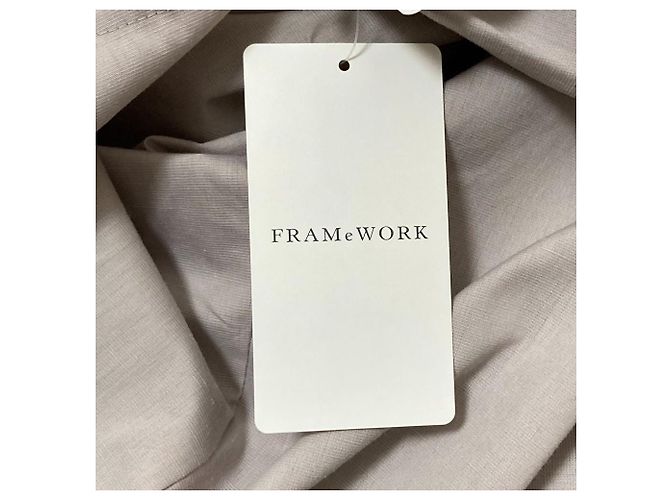 Autre Marque FRAMeWORK 2way Rockenhose aus Leinenmischung Beige - Ansicht 13