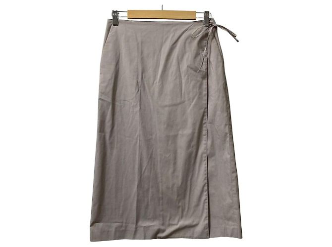 Autre Marque FRAMeWORK 2way Rockenhose aus Leinenmischung Beige - Ansicht 15