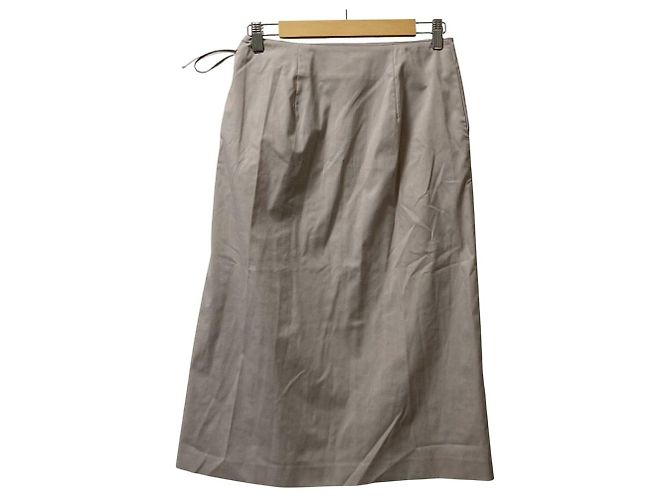 Autre Marque FRAMeWORK 2way Rockenhose aus Leinenmischung Beige - Ansicht 18