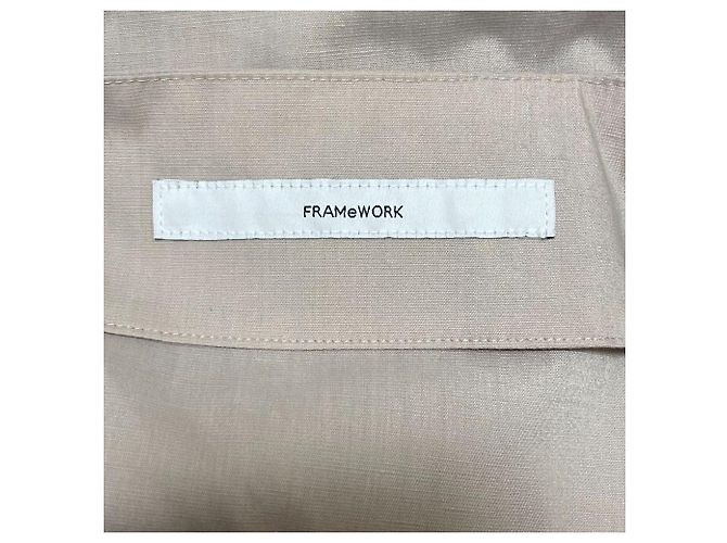 Autre Marque FRAMeWORK 2way Rockenhose aus Leinenmischung Beige - Ansicht 20