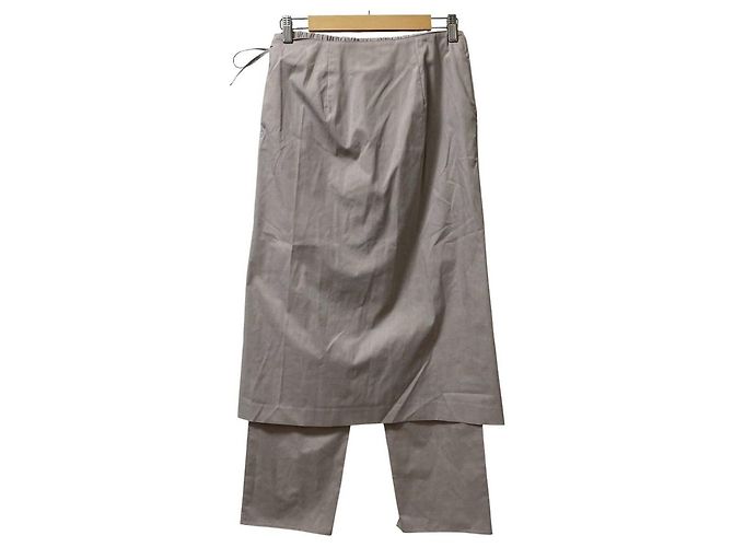 Autre Marque FRAMeWORK 2way Rockenhose aus Leinenmischung Beige - Ansicht 5