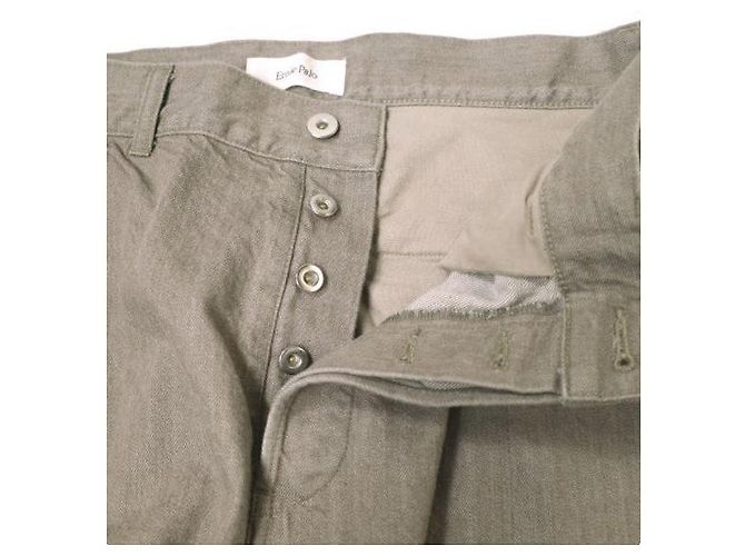Autre Marque Pantaloni in cotone Ernie Palo COLOR DENIM Beige - vista 6