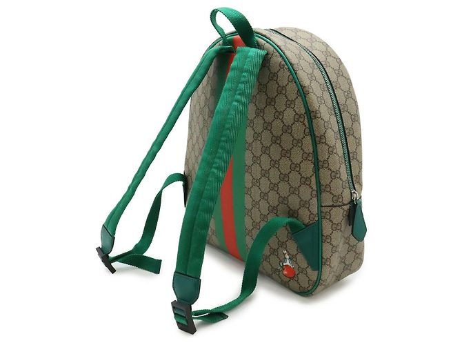 Gucci GG Supreme Coated Canvas Backpack Pink Multiple colors Beige - view 2