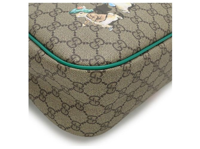 Gucci GG Supreme Coated Canvas Backpack Pink Multiple colors Beige - view 3