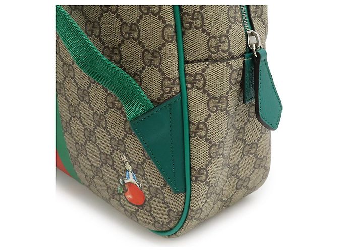 Gucci GG Supreme Coated Canvas Backpack Pink Multiple colors Beige - view 6