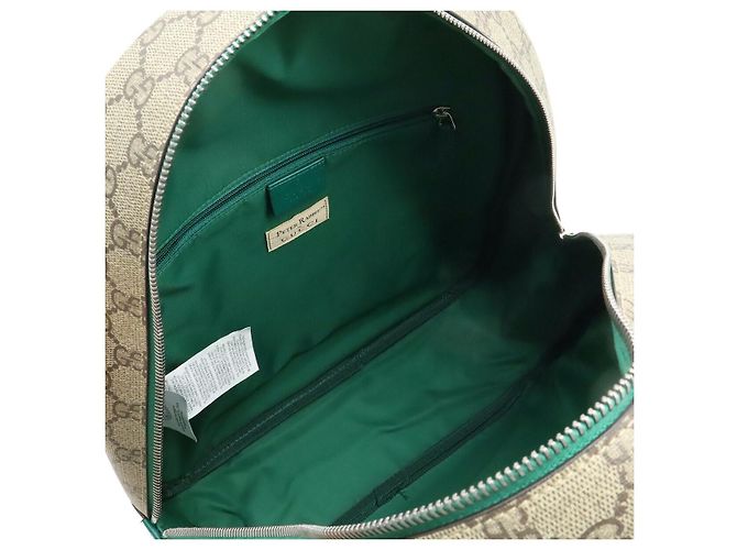 Gucci GG Supreme Coated Canvas Backpack Pink Multiple colors Beige - view 7