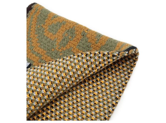Hermès Hermes Grande Tenue Kaschmir-Schal Schwarz Mehrfarben - Ansicht 4