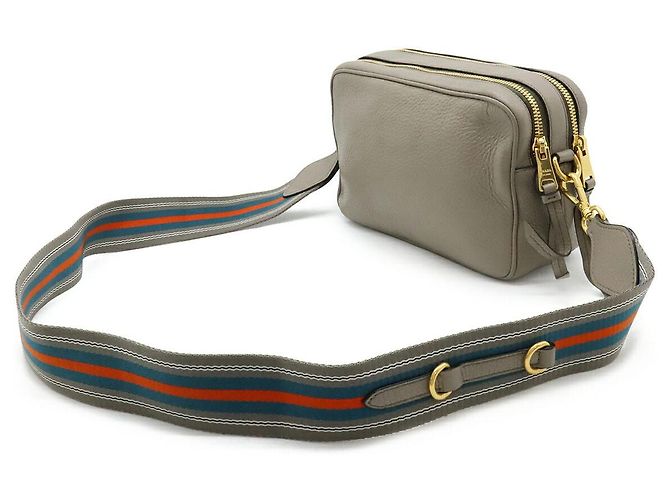 Prada 1BH082 Leder 2-Wege Schultertasche Braun - Ansicht 2