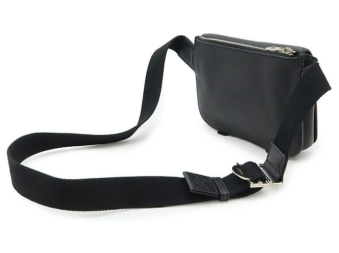 Loewe Anagram Leather 2way Shoulder Bag Black - view 2