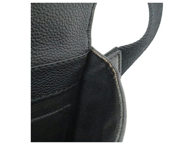 Loewe Anagram Leather 2way Shoulder Bag Black - view 8