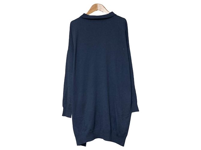 Autre Marque mizuiroind Tricô Oversized com Colarinho Azul - vista 3